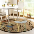 thumbnail image 2 of SAFAVIEH Soho Jordan Floral Wool Area Rug, Brown/Multi, 5' x 8', 2 of 8