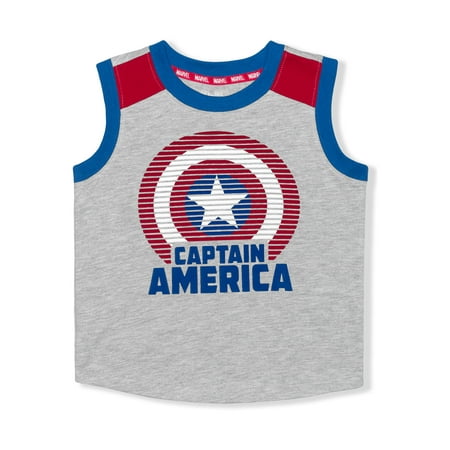 

Captain America Baby Boy & Toddler Boy Tank-Top (12M-5T)