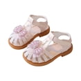 thumbnail image 5 of KPOPLK Girls Sandals for Kids Athletic Sport Sandals Outdoor Open Toe Summer Shoes for Toddler/Little/Big Kids Size 12,Pink, 5 of 6
