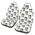 thumbnail image 2 of Haiem Coffee To Go Pattern Printed Car Seat Covers Set of 2, Universal Fit Car Seat Covers,Protective Seat Covers,Comfortable Car Seat Covers, Easy Installation Seat Covers, 2 of 9