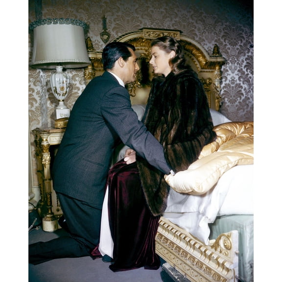 Cary Grant And Ingrid Bergman In Notorious Rare Color Image From Alfred Hitchcock Classic 24X36 Classic Hollywood Poster