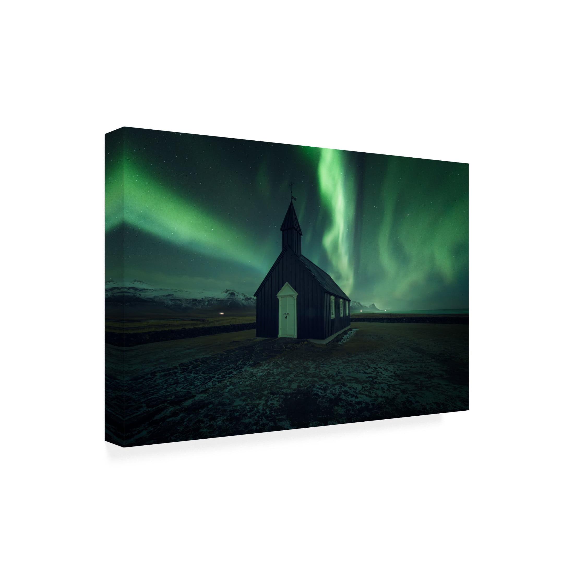 Trademark Fine Art David Martin Castan The Black Church Canvas Wall Art