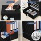 thumbnail image 2 of Organizador de Escritorio Con Cajón Para Bolígrafos, Carpetas, Documentos, Para El hogar, la Oficina y Material de Papelería, 2 of 4