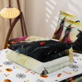 thumbnail image 5 of Erosebridal Halloween Witch Zipper Twin Comforter Sets with Fitted Sheet and 2 Pillowcases, Fall Floral Zipper Bedding Set for Boys Girls, Multicolor Pastel Tone, Halloween Reversible, 5 of 7