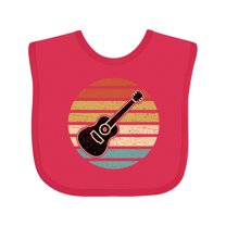 Inktastic Guitar Music for Guitarist Musician Boys or Girls Baby Bib