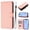 Pink, variant on Allytechgroup Compatible with iPhone XS/X Wallet Case, Credit Card Holder PU Leather Flip Kickstand Protective Shockproof Cover Women Men for iPhone XS/X, Lavender