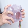 thumbnail image 2 of Freer Protective Hard Case Anti-dust Strap for Instax lightweight Crystal Mini 11 Polaroid Camera Purple, 2 of 9