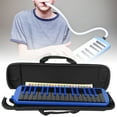 thumbnail image 2 of Melodica 32 Key Piano, Melodica Instrument Keyboard Harmonica Wind Musical Instrument with Portable Carrying Bag for Beginners Fun Music Gift[Blue], 2 of 9