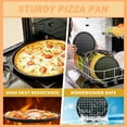 thumbnail image 5 of 4 Pieces Round Pizza Pans with Holes, Nonstick Pizza Tray for Oven, 9Inch, 10Inch, 11Inch, 12 Inch Baking Pan Set, Perforated Carbon Steel, Send Goods from Local Warehouse, 5 of 5