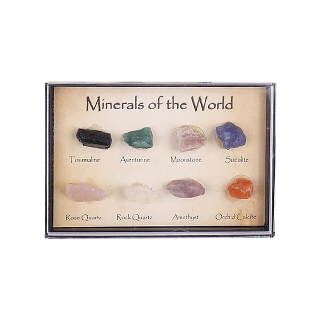 Mini Caja De Regalo De Espécimen De Mineral Natural, 8 Uds., Piedra Natural Irregular, Mini Especímenes De Mineral, Decoración Del Hogar Guardurnaity BA001120-00