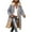Gray, variant on cocolona Winter Coats for Women Long Puffer Coat Fleece Lined Warm Down Jacket Long Sleeve Lapel Reversible Overcoat with Pockets