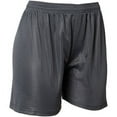 thumbnail image 2 of Badger Womens Mesh Fastpitch Softball Shorts Grey M, 2 of 5