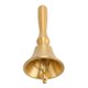 thumbnail image 1 of Campana de llamada manual, fácil limpieza, Material DE LATÓN portátil, 13x6,5 cm, campanas de mano decorativas para cena, Catering y cocina, 1 of 8