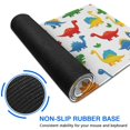 thumbnail image 6 of Long Mouse Pads for Desk,Colorful Dinosaurs Leaves Pattern Desk Mats on Top Of Desks, Desk Mouse Pad Extra Large with 3mm Non-Slip Base and Stitched Edge for Gaming,Office,Work,Home 47.3"x23.6", 6 of 6