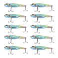 thumbnail image 4 of 10PCS Poisson Forme Appât Artificiel Haute Simulation Alliage d'Aluminium Pêche Leurre Appât avec Barbe, 4 of 8