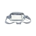 thumbnail image 5 of Eastsport Unisex Clear Stadium Approved Crossbody Media Bag, Grey Trim, 5 of 8
