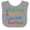 Heather and White, variant on Inktastic Wisconsin Grandma Loves Me Boys or Girls Baby Bib