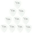 thumbnail image 3 of D'Luca Celluloid Standard Guitar Picks White 1.0mm Heavy 10 Pack, 3 of 4