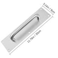thumbnail image 2 of RUNROTOO 1 Set Passage Door Handle Stainless Steel Silver for Access Points in Hotels, 2 of 8