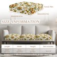 thumbnail image 6 of TSOVTHRID Sunflower Bee White Print Sofa Cushion Cover, Anti Slip Couch Cover Cushion Slipcover with Elastic Bottom for Chair Loveseat Sofa Seat Slipcover Protector, 24x24 Inch, 6 of 7