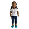American Girl Truly Me Mini Doll SG 2 Dark Skin, Long Brown Hair, Brown Eyes