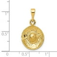 thumbnail image 2 of 14k Gold Polished Sombrero Pendant Necklace 26.5mm long 5.12mm Thick Pendant for Women - 1.9 Grams, 2 of 2