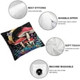 thumbnail image 4 of Nawypu  Set of 2 Moon Throw Pillow Covers, Cute Mushroom Cushion Case for Home Living Room Decor, Kawaii Fungus Wild Mushroom Decorative Throw Cushion Case, 4 of 6