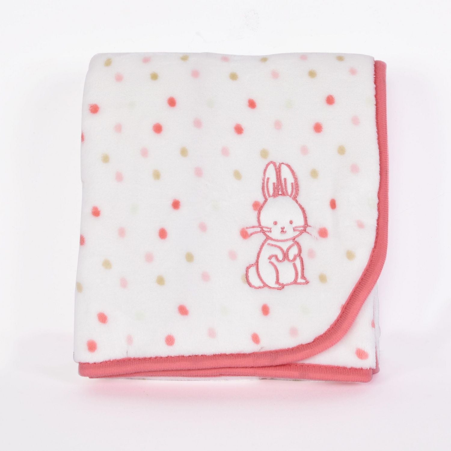 Couverture George pour bébé à motif de lapin avec applique