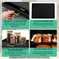thumbnail image 3 of Double Layer Bamboo Bread Box for Kitchen Countertop, Bread Storage Container, Black Bread Box with Window, Large Capacity, 3 of 7