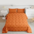 thumbnail image 2 of Feelyou Adult Boho Damask Twin Comforter Sets, Orange Butterfly Moth Bedding Set, 2-Piece, 2 of 8