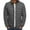 06 Heartbeat Print - Dark Gray, variant on Awdenio Men's Down Jackets & Coats, Men's Solid Color Drawstring Hooded Coat Fashion Cotton Padded Men's Warm Winter Jacket