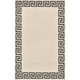 thumbnail image 1 of Unique Loom Tapis Design de Bordure Athens 5' x 8' Rectangulaire Beige/noir, 1 of 4
