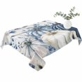 thumbnail image 2 of Blue Fall Pumpkins Table Cloth Waterproof Tablecloths, Thanksgiving Maple Leaf Tree Vintage Tablecloth Dining Table Cover for Kitchen Party Tabletop Outdoor, Rectangle Tablecloth 52x70 Inch, 2 of 9