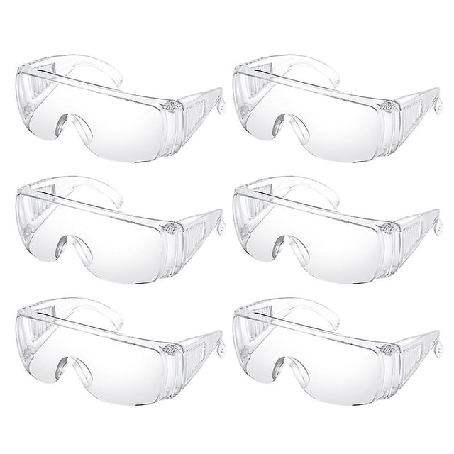 6 gafas protectoras para ojos.