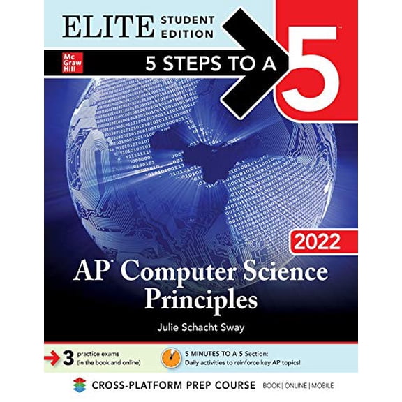 Pre-Owned 5 Steps to a 5: AP Computer Science Principles 2022 Elite Student Edition (Paperback) 1264267878 9781264267873