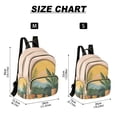 thumbnail image 2 of FORMRS Mini Backpack Purse for Women Travel Daypack Casual Shoulder Bag, Boho Plants, 2 of 7