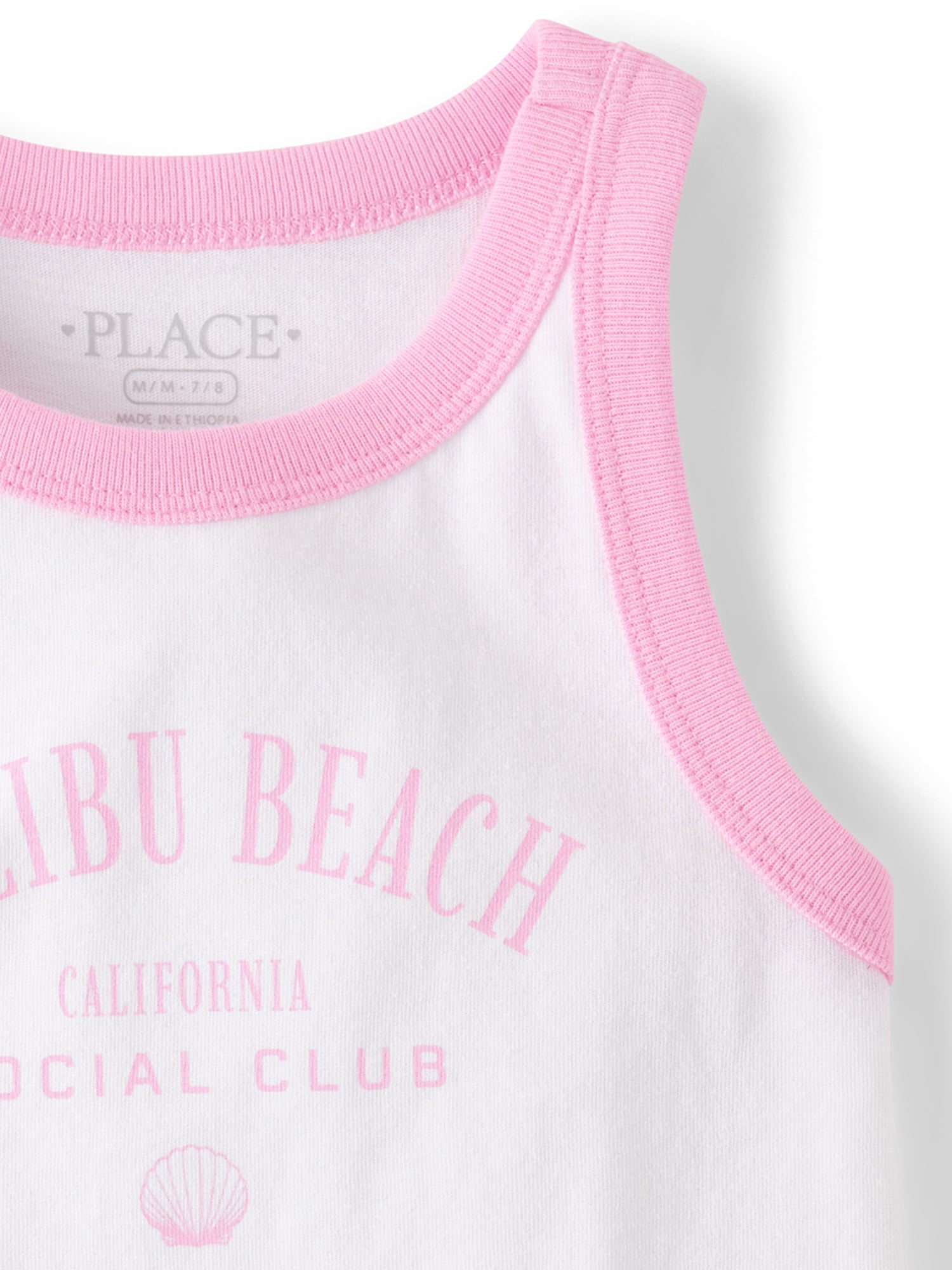 The Children's Place Girls Sleeveless Colorblock Graphic Print Tank Top, Sizes XS-XXL