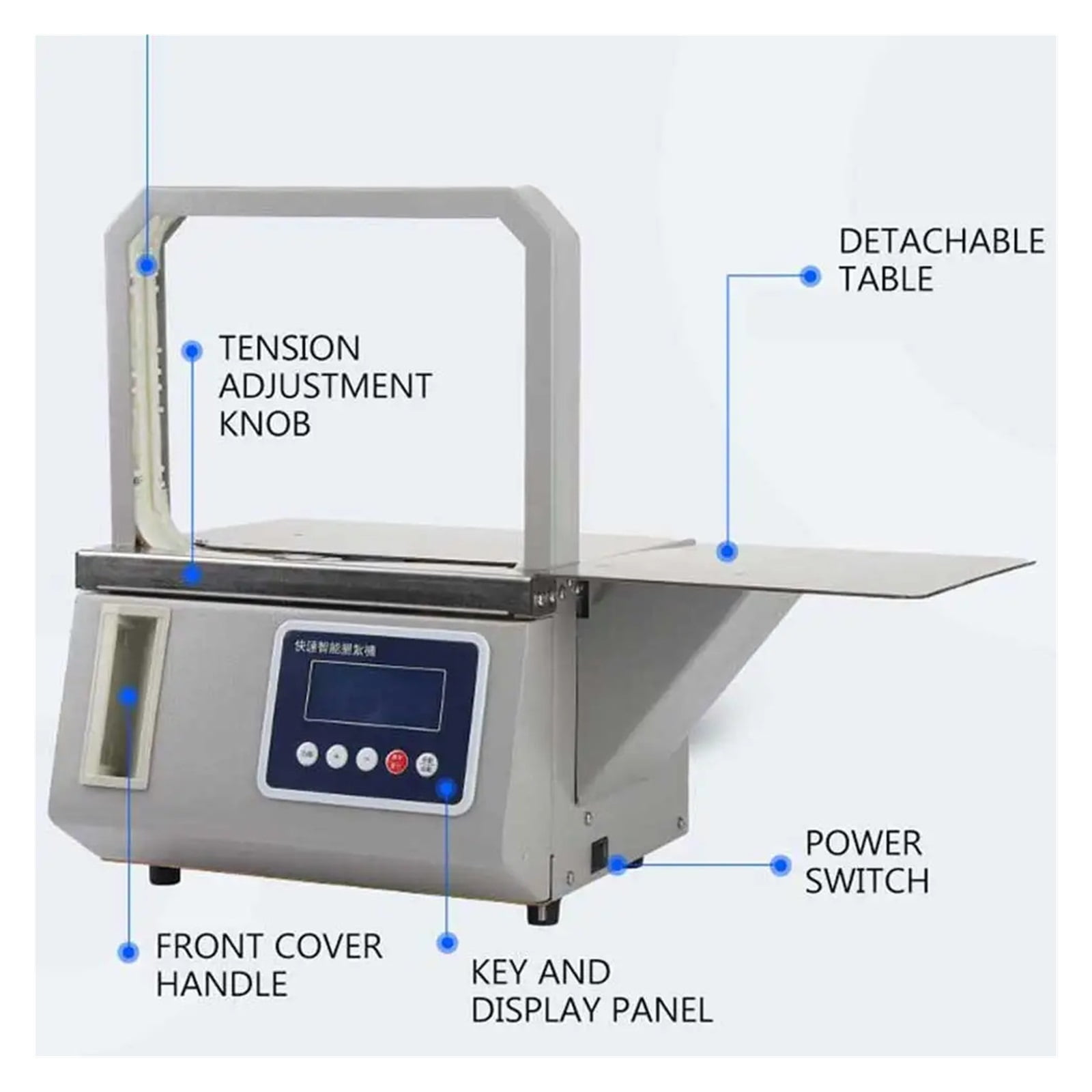 Intelligent Sensing Automatic Hot Melt Opp Tape Banding Machine, Supermarket Vegetable Bundled Machine Fast Binding Machine ,Comprehensive Strapping Machine