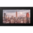 thumbnail image 2 of Frank, Assaf 14x9 Black Modern Framed Museum Art Print Titled - Empire State Building with Manhattan skyline - New York City, 2 of 5