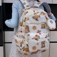 thumbnail image 2 of Cartoon Animal Print Backpack Middle Elementary With Detachable Mini Coin Pouch Side Mesh Pocket Waterproof Back To School Bookbag, 2 of 6
