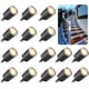 thumbnail image 1 of Focos LED empotrables para exteriores de 16 LED, IP67 a prueba de agua, focos empotrables para techo de cubierta de madera, 0.6W DC12V blanco frío, mini kit de luz de camino [Clase de eficiencia energética A+] oso de fresa Electrónica, 1 of 5