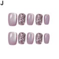 thumbnail image 2 of Uñas postizas de cola de pez morada con diseño de ojo de gato, hechas a mano, para usar, piezas especiales para uñas, decoración de uñas, parche para uñas terminado, pegamento de gelatina, 2 of 2
