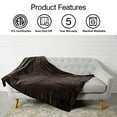 thumbnail image 2 of Tefici Electric Heated Blanket Throw with 3 Heating Levels & 4 Hours Auto Off,Super Cozy Soft Heated Throw with Fast Heating, 2 of 8