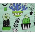thumbnail image 5 of oneOone Polyester Spandex Light Mint Green Fabric Cactus Craft Projects Decor Fabric Printed By The Yard 56 Inch Wide-63, 5 of 5