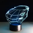 thumbnail image 4 of YSTIAN 3D Color Night Light Sports Car Auto 3D Hologram Home Illumination Bedroom Decor Desk Table Lamp Best Gift for Auto Machine Fan Decoración De Dormitorio De Luz De Noche Led, 4 of 9