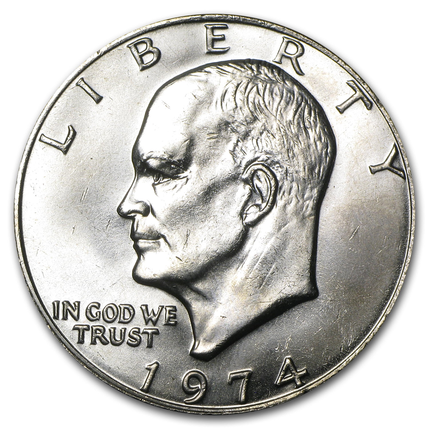 Brilliant Uncirculated 1974 Eisenhower Dollar BU 