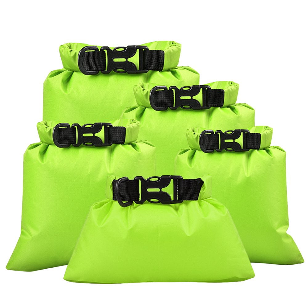 5 Pcs Outdoor Waterproof Storage Bags Dry Sacks Smartphone  Storage Bags for Drifting Water Sports