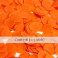 thumbnail image 2 of Wrapables Round Tissue Paper Confetti 0.5" Circle Confetti, Orange, 2 of 4