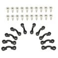 thumbnail image 3 of Soidarity KK-A06B-10 Kayak Deck Loop Set 10pcs Nylon Tie Down Pad Eyes con 20 tornillos de fijación para barcos de pesca al aire libre Canoa Kayak Deportes acuáticos Soidarity OD005943-00, 3 of 6