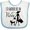 White and Blue, variant on Inktastic I'd Rather Be in Paris Shopping and Travel Girls Baby Bib
